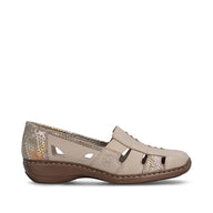Rieker women's beige slip-on shoe