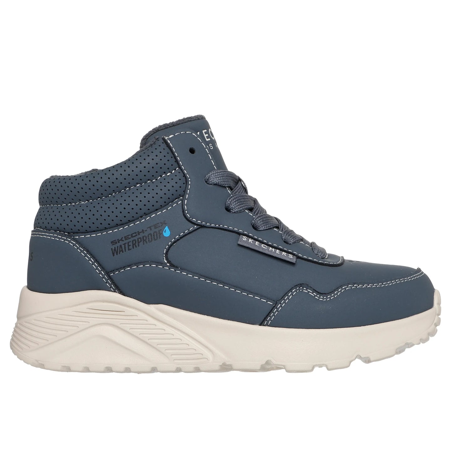 Skechers Boys Boot Uno Lite-Aqua Ave Charcoal