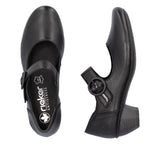 Riker Womens Shoe 41756-00 Black/Black