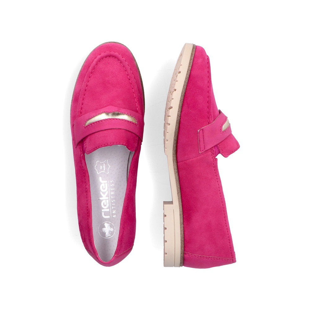 Rieker Womens Loafer 45301 31 Fuchsia Donaghys
