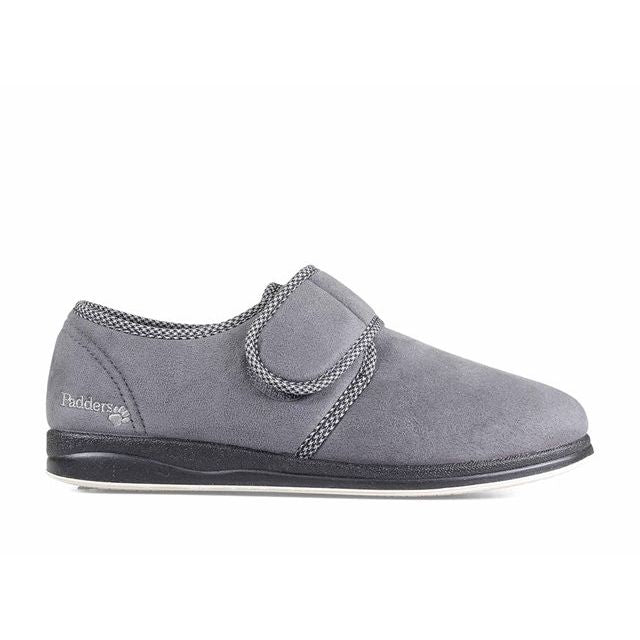 Padders Mens Slippers Harry Dark Grey