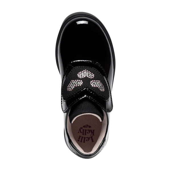 Lelli Kelly Girls School Shoe Eloise Black Patent Donaghys