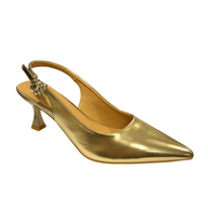 Sorento women's gold shoe with buckle
