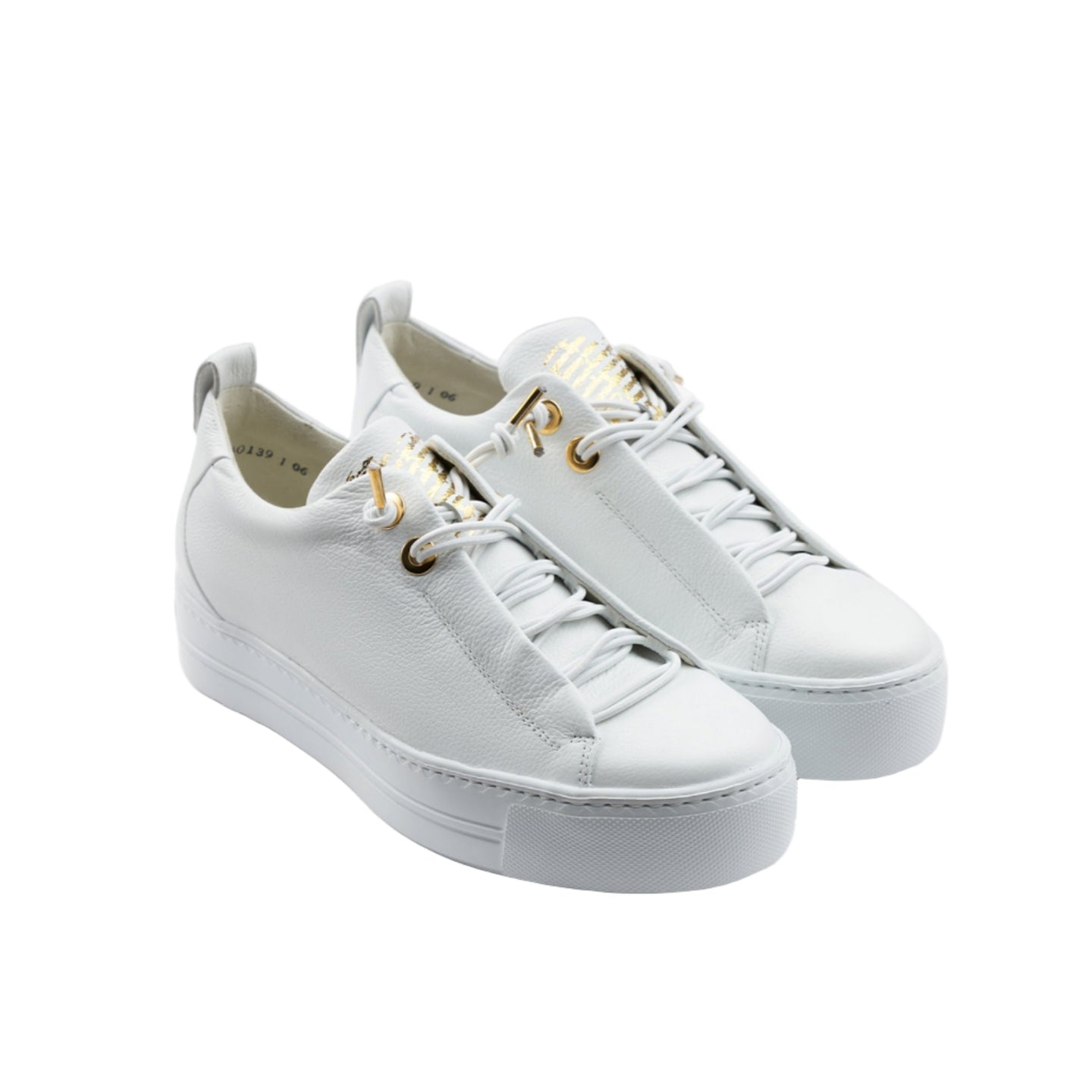 Paul Green Womens Trainer 5017 White/Gold