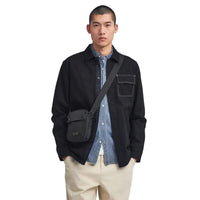 Barbour International unisex black bag with zip