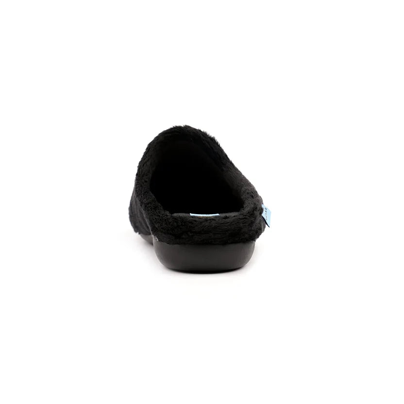 Lunar Womens Slipper Buffy Black
