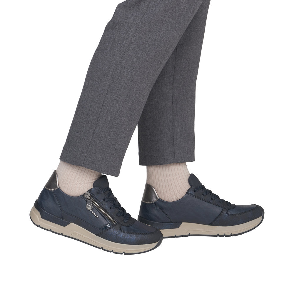 Rieker women's navy blue casual trainers