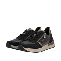 Rieker Womens Trainer 58902-91 Black Combi
