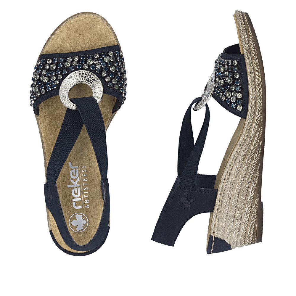 Rieker Womens Sandal 62451-14 Blue