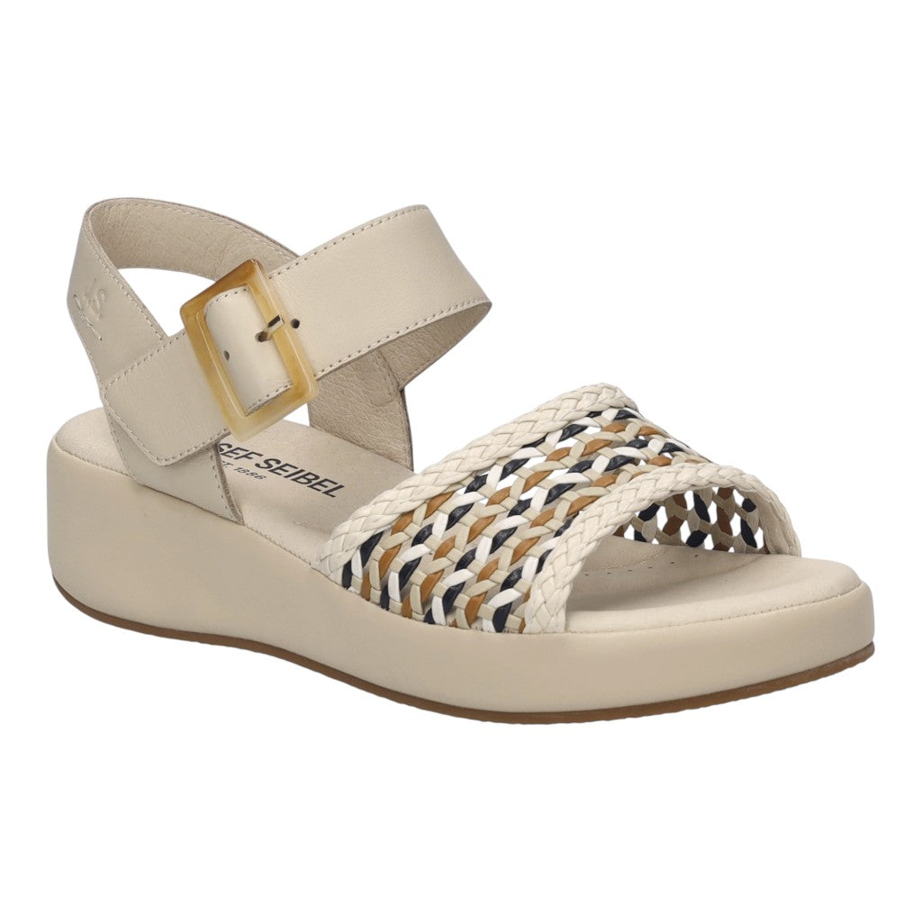 Josef Seibel Womens Sandal Eve 06 Biscuit Multi