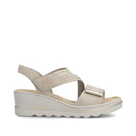 Rieker Womens Sandal 67410-62 Beige