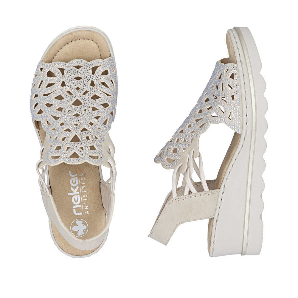 Rieker Womens Sandal 67465-62 Beige