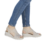 Rieker Womens Sandal 67465-62 Beige