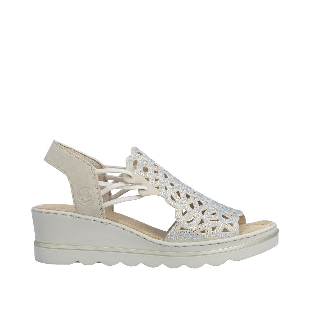 Rieker Womens Sandal 67465-62 Beige