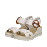 Rieker Womens Sandal 67476-91 Metallic