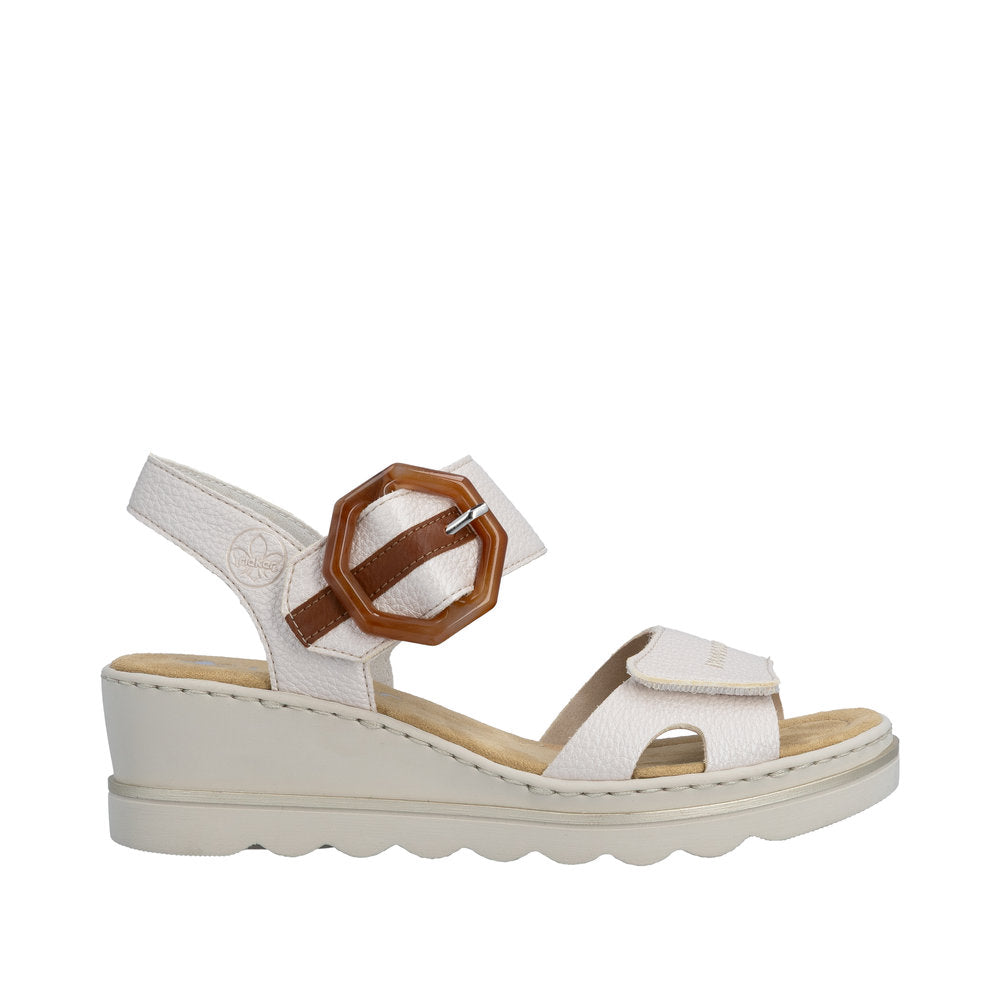 Rieker Womens Sandal 67476-91 Metallic