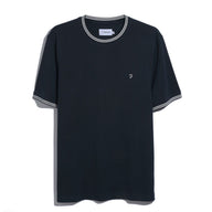 Farah Mens T-Shirt Dallow S/S Tipped True Navy
