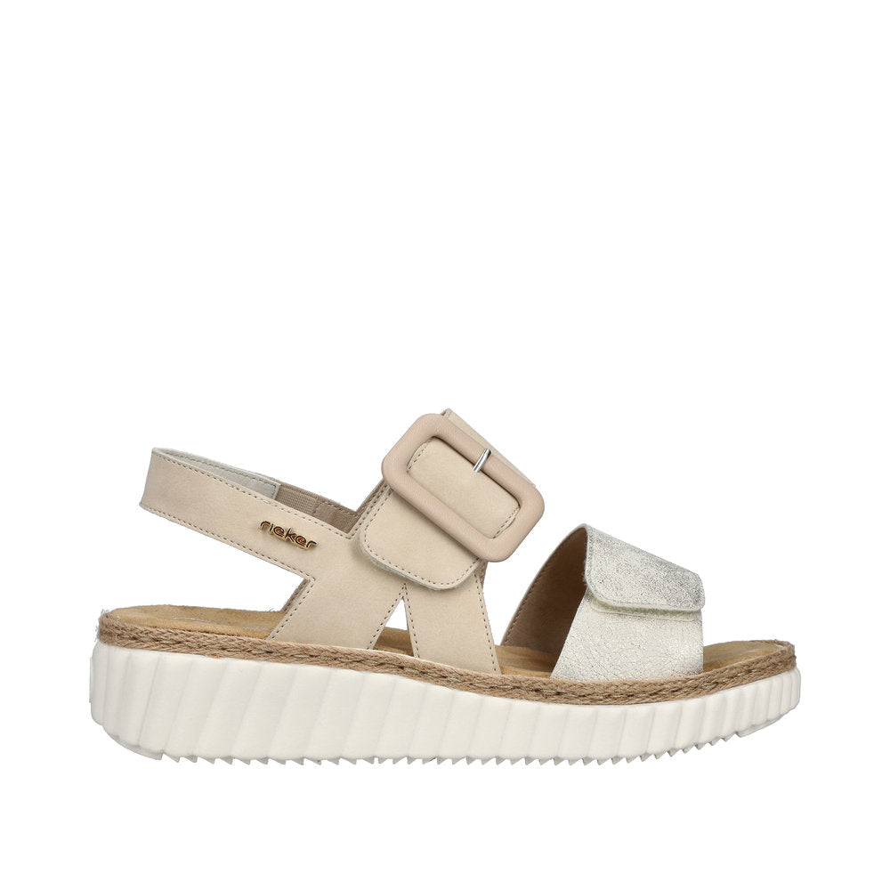Rieker Womens Sandal 69260-60 Beige