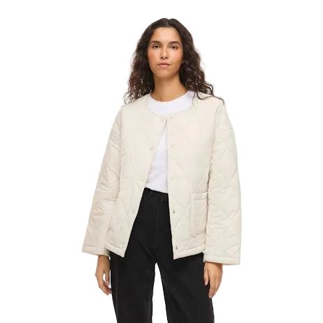 Vila Womens Visilla L/S Short Quilted Jacket Birch