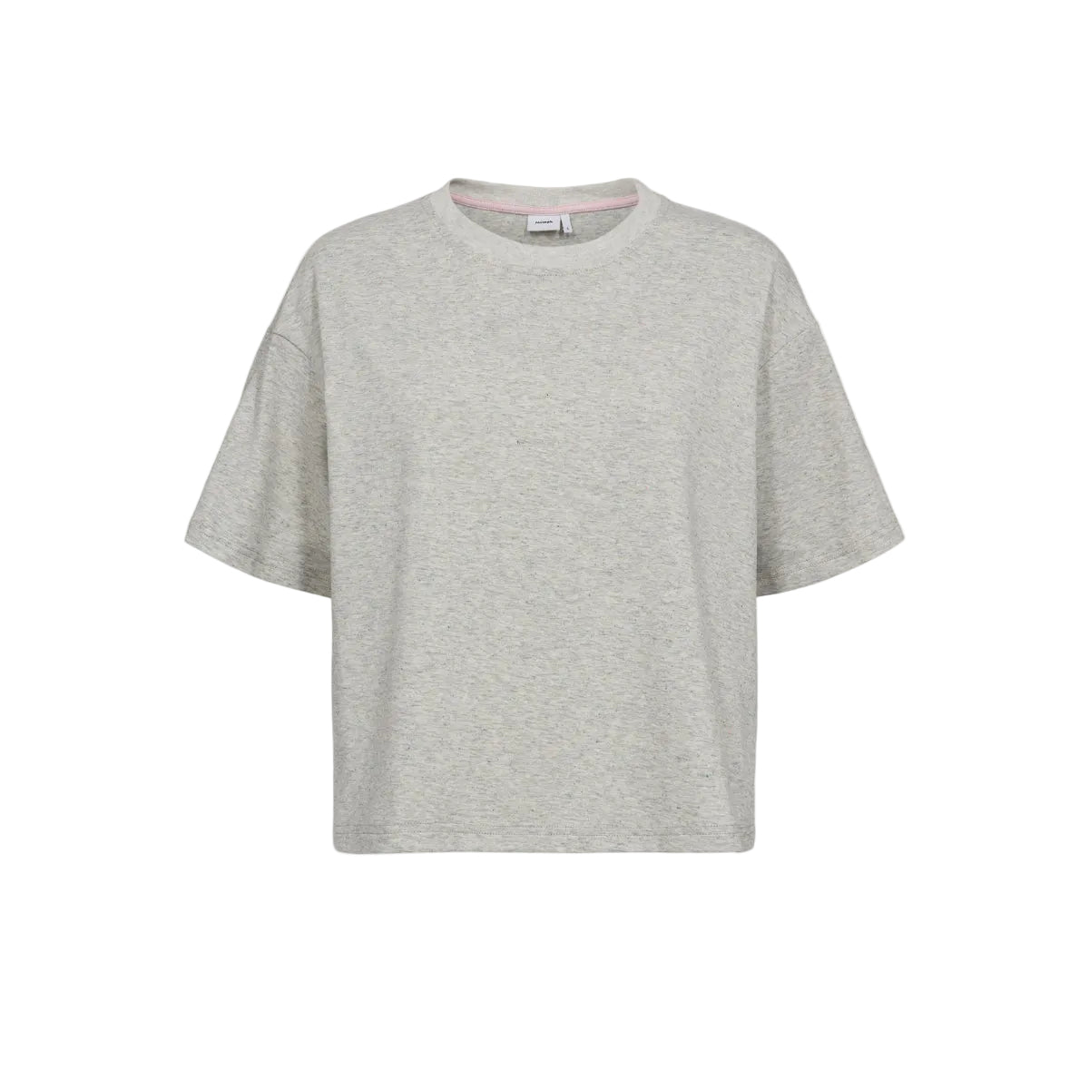 Numph Womens Nuhuby T-Shirt Light Grey Melange