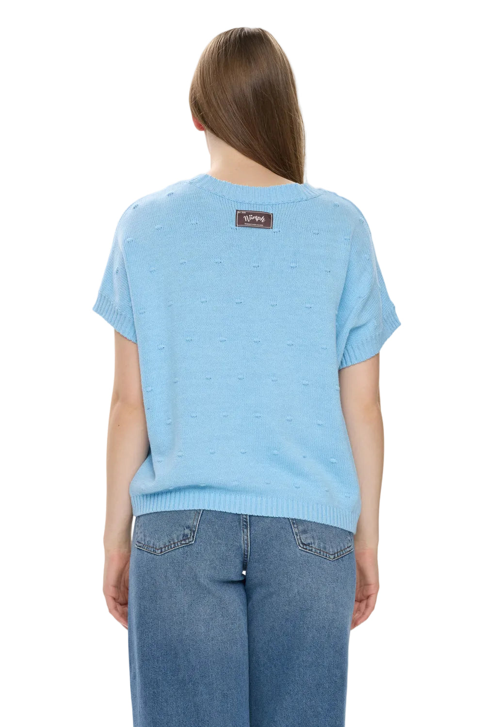 Numph Womens Nulisana Pullover Airy Blue