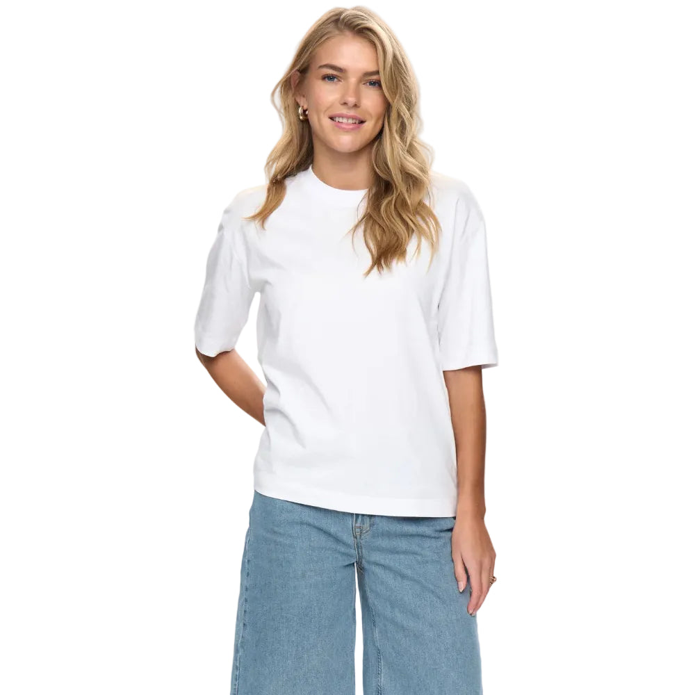 Numph Womens Numeadow T-Shirt Bright White
