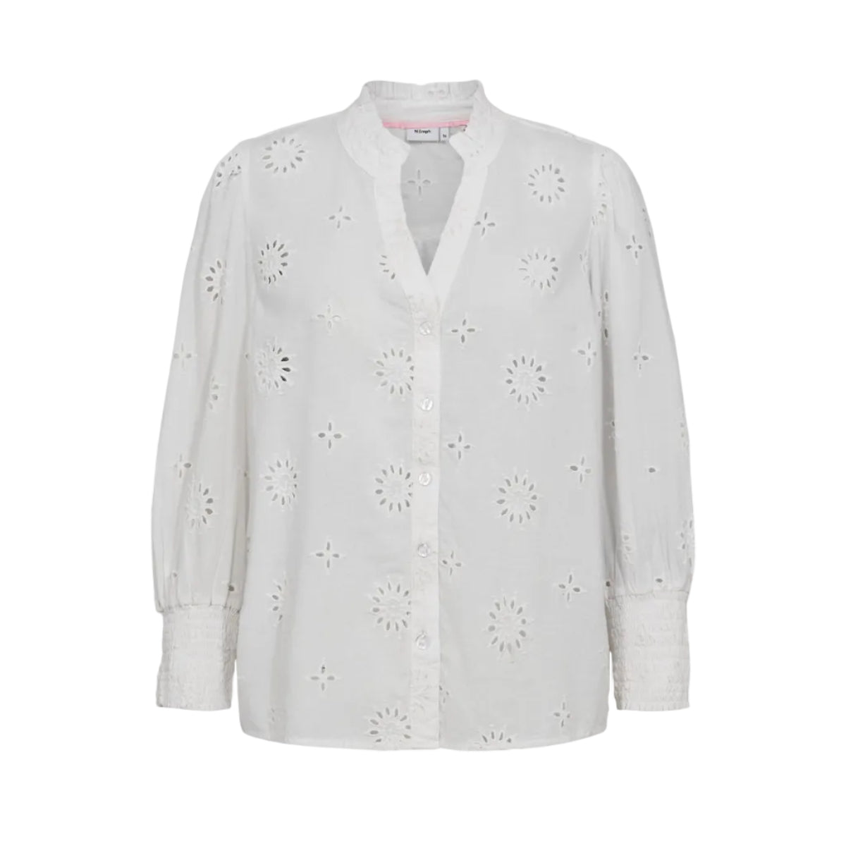 Numph Womens Nusammy Shirt Bright White