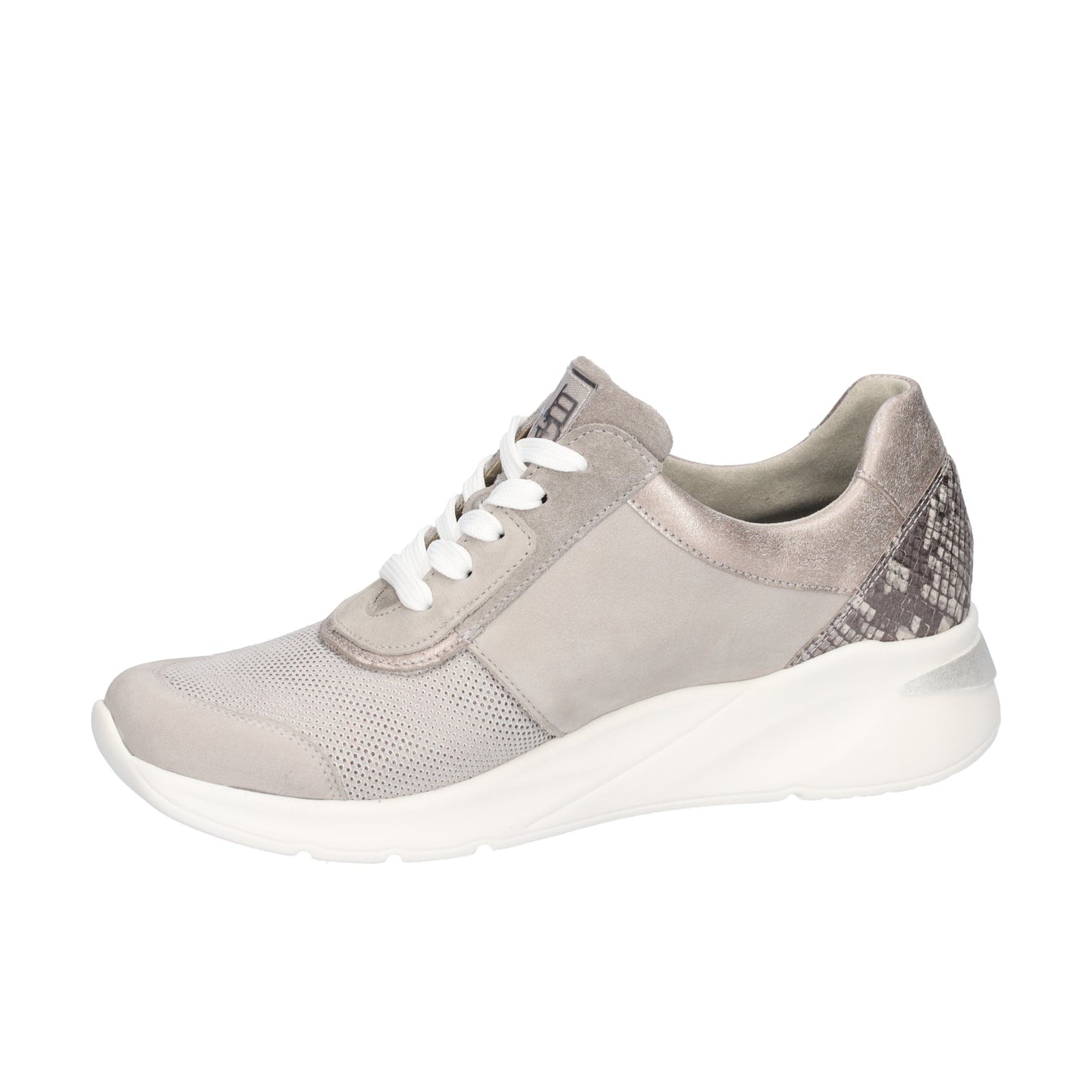 Waldlaufer Womens Trainer 715H03 Stein Grey Beige