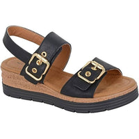 Cipriata Womens Sandal Milia Black Metallic