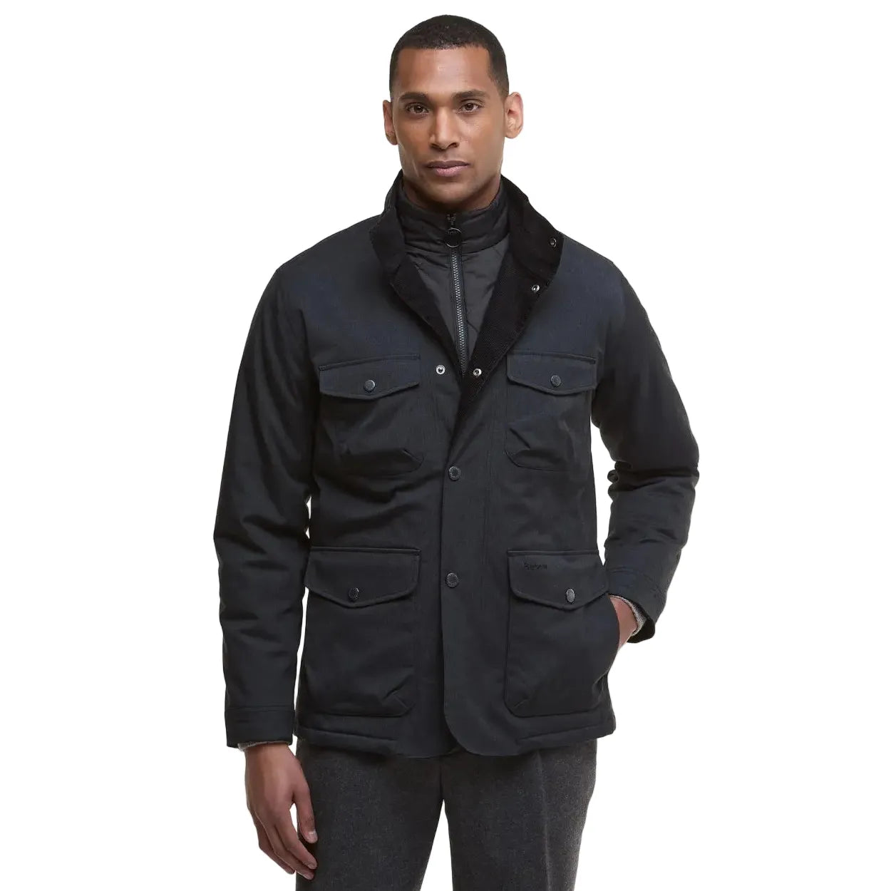 Barbour Mens Jacket Winter Ogston Waterproof Black