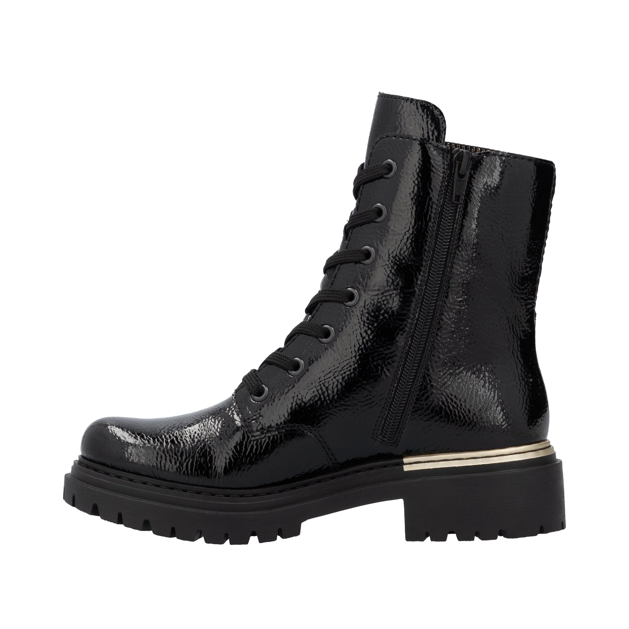 Rieker Womens Boot 72607-00 Blac Combi