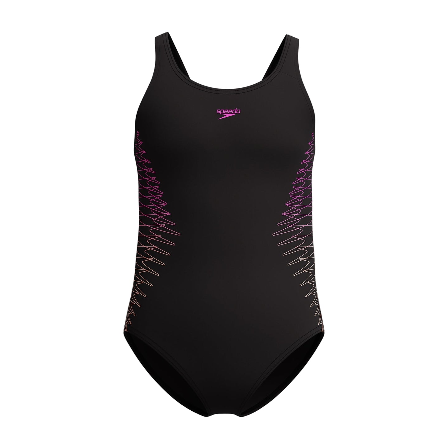 Speedo Girls Swimsuit Placement Muscleback Orange