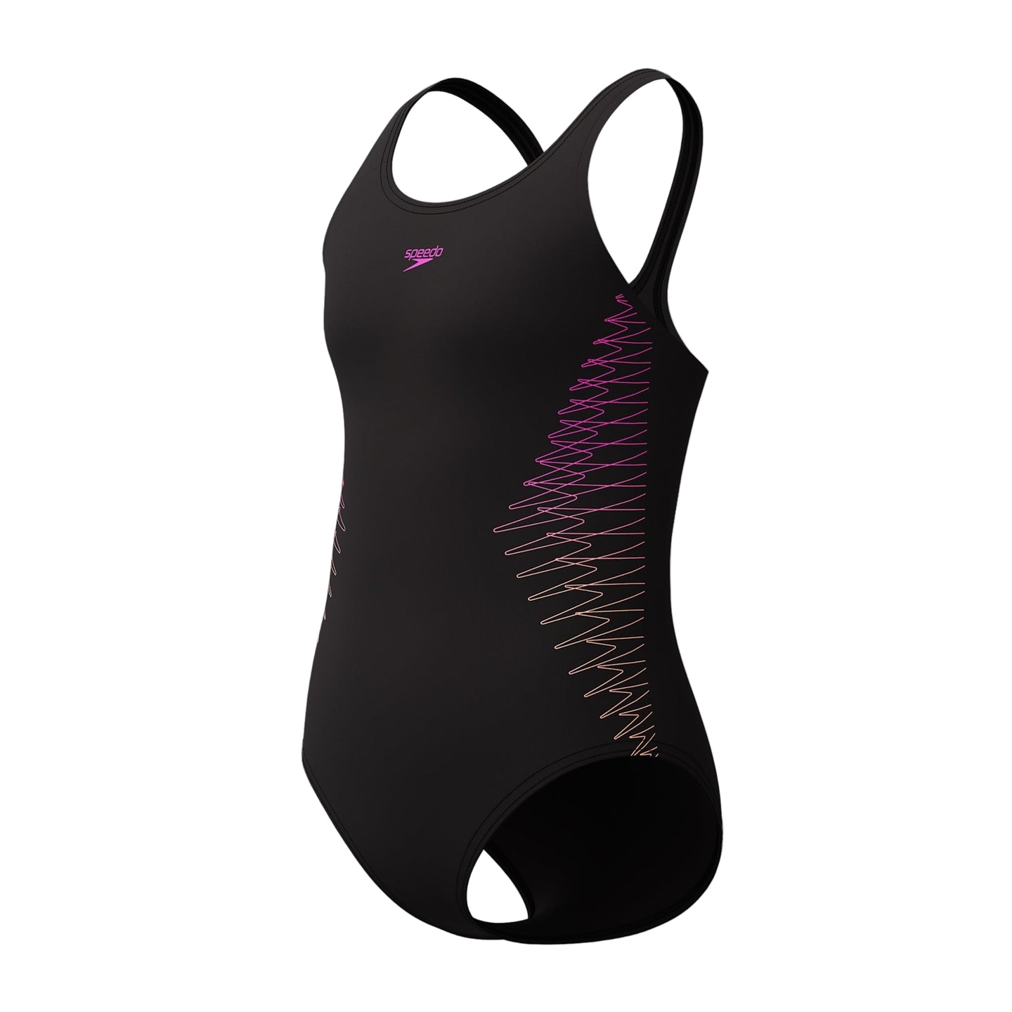 Speedo Girls Swimsuit Placement Muscleback Orange