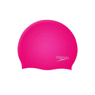 Speedo Kids Swimming Cap Plain Moulded Silicone Pink
