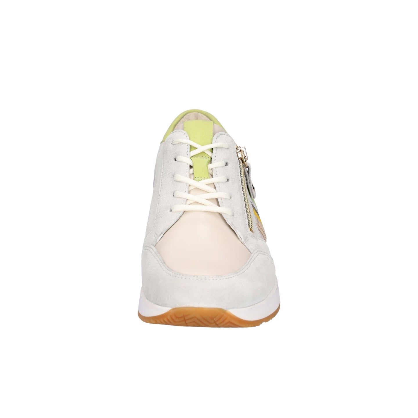Waldlaufer Womens Trainer 935008 Latte/Lime/Gold