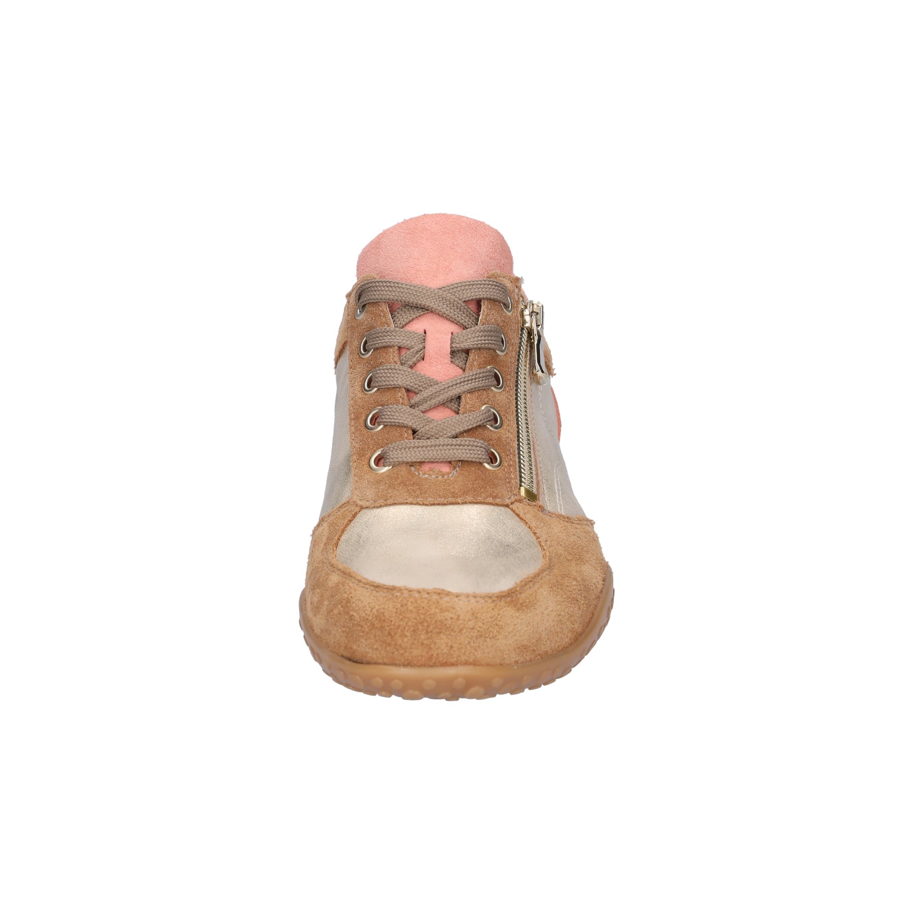 Waldlaufer Womens Trainer Poppy Toffee/Light Gold