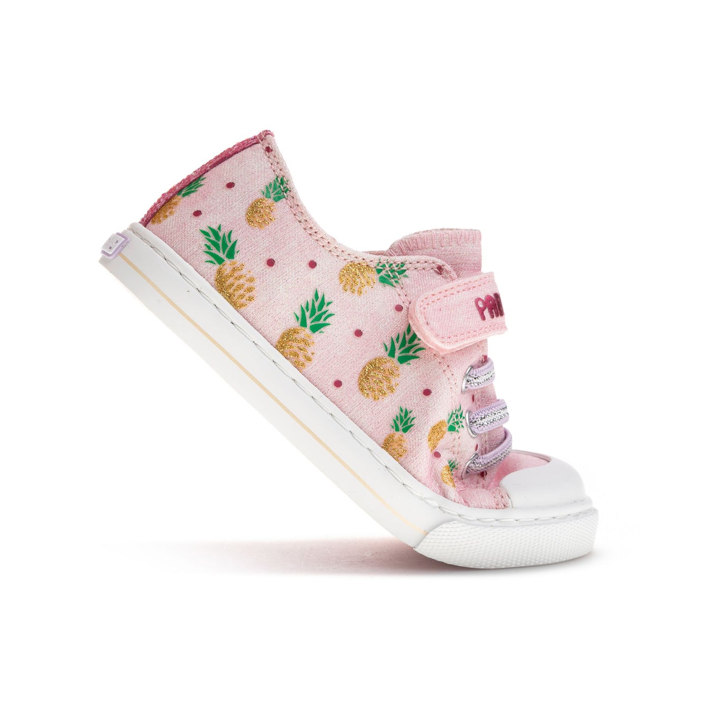 Pablosky Girls Shoe Lona Rose Glitter