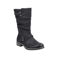 Rieker Womens Mid Length Boot 98860-00 Black