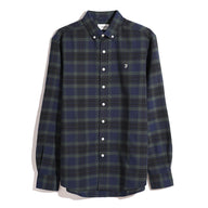 Farah Foster men's pine green long-sleeve shirt