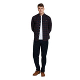 Farah Foster men's oxblood long-sleeve shirt