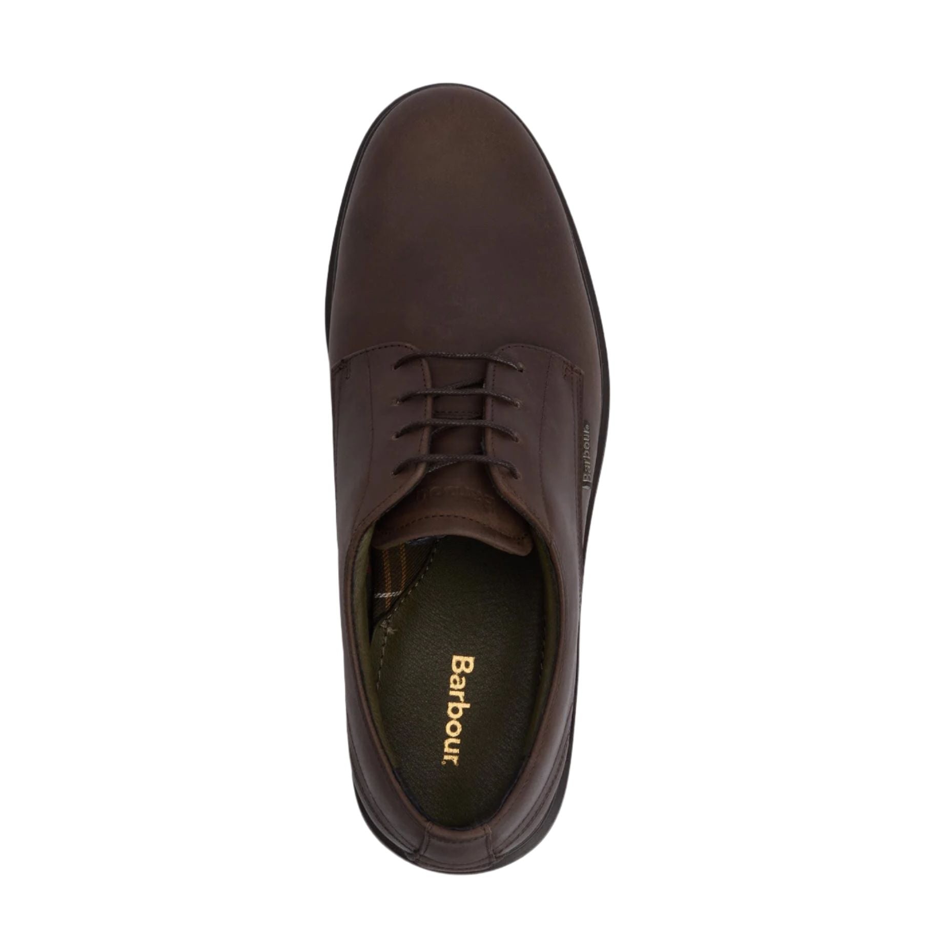 Barbour Mens Shoe Carthy Derby Dark Brown