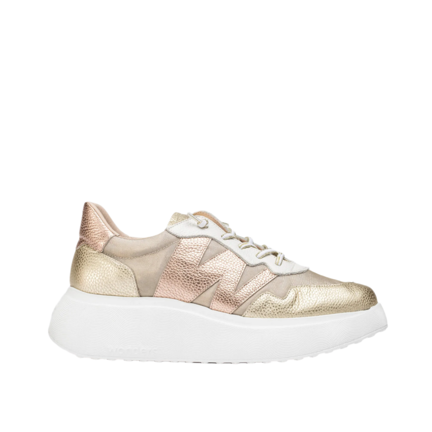 Wonders Womens Trainer A-3622 Platino/Rame