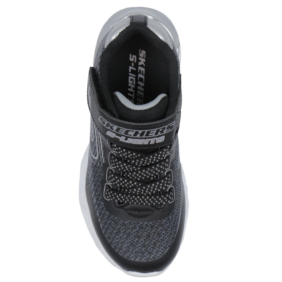 Skechers Boys Trainer S-Lights Vortex 2.0 Quantroid Black/Silver