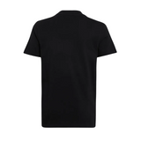 Adidas Boys T-Shirt Slogan Single Jersey Black