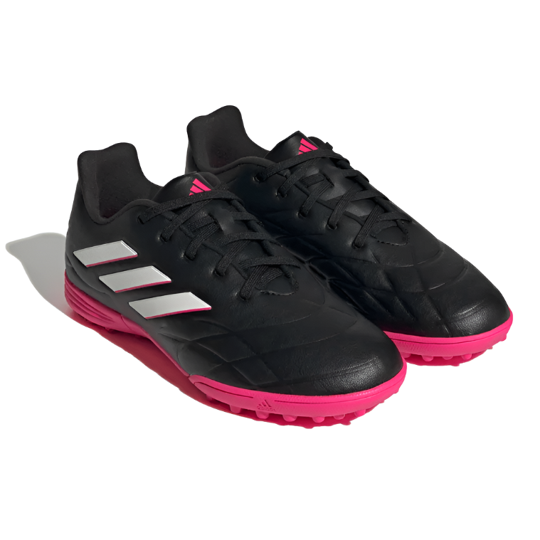 Adidas Kids Astro Turf Boots Copa Pure.3 TF J Core Black White Pink Donaghys