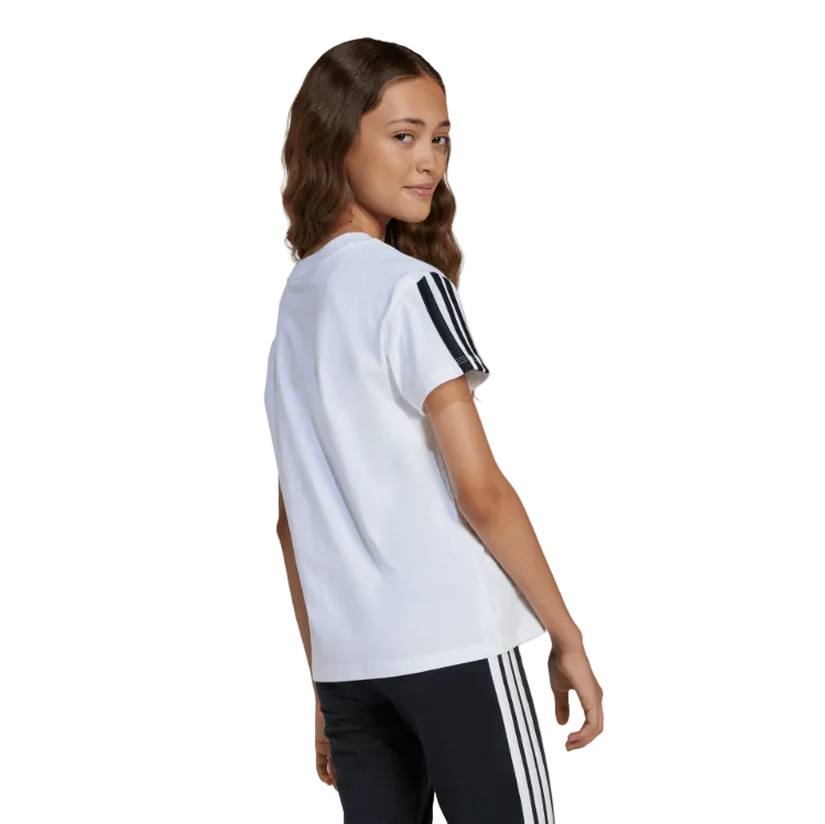 Adidas Junior Girls T-Shirt Essentials White/Black