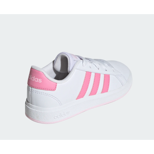 Adidas Girls Trainer Grand Court 2.0K White Pink Donaghys