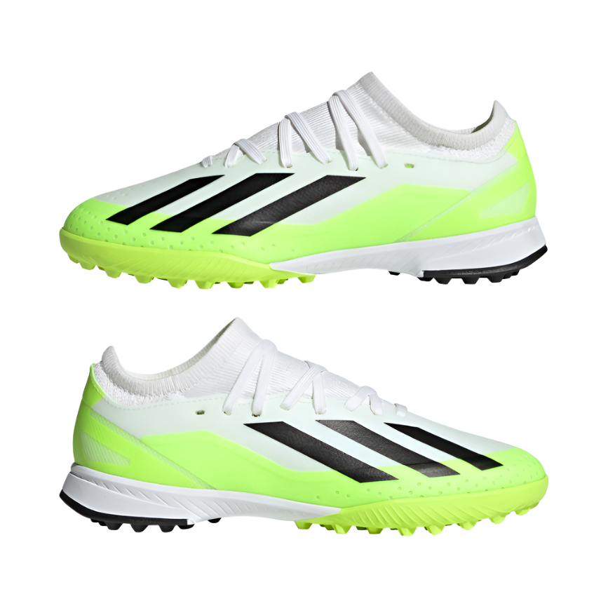 Adidas Kids Astro Turf Boots X Crazyfast.3 TF J White Black Lucid