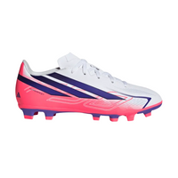 Adidas Junior F50 Hyperfast Club FG/MG Cloud White/Solar Purple/Solar Turbo