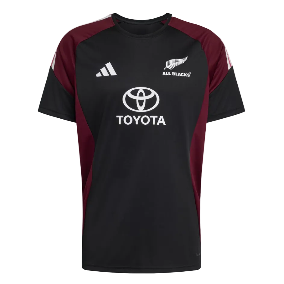 Adidas men's black All Blacks rugby t-shirt